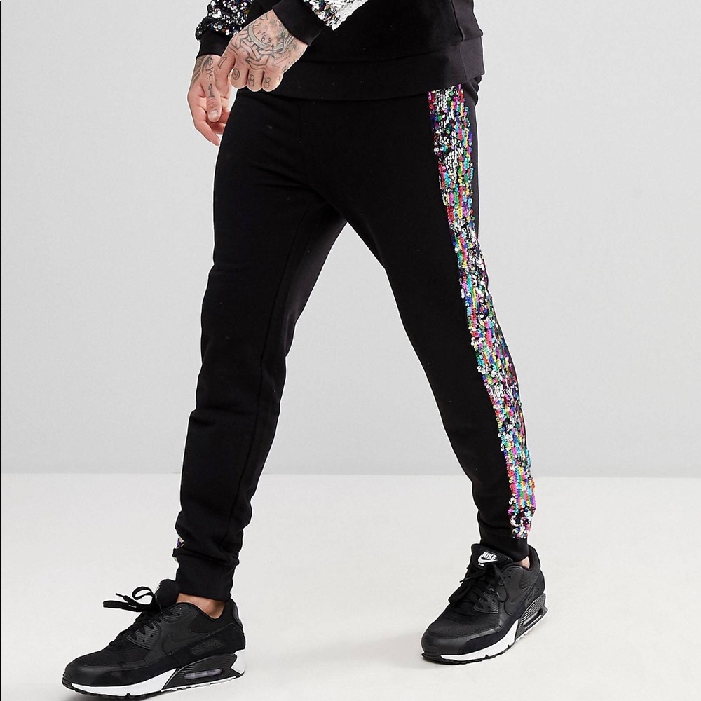 Asos joggers with sequins